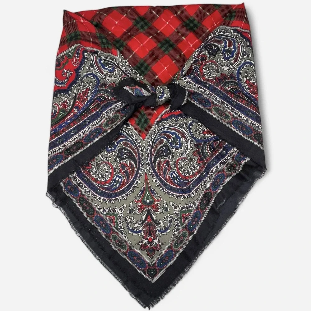 Vintage Italian‎ Scarf Shawl 46x47